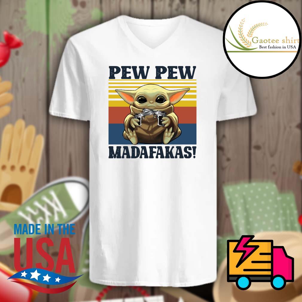 baby yoda pew pew shirt