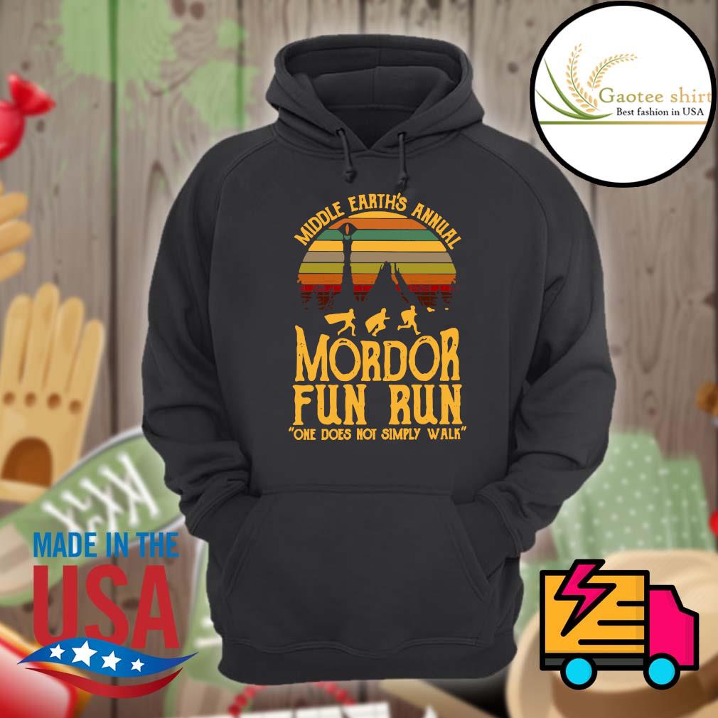 Middle Earth's annual Mordor fun run one does not simply walk Vintage s Hoodie