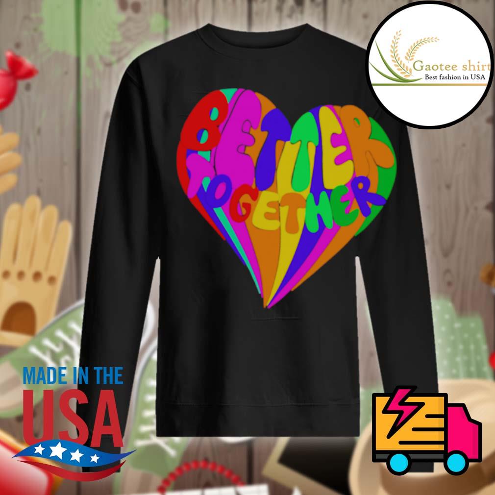 Better Together Colorful Abstract Heart s Sweater