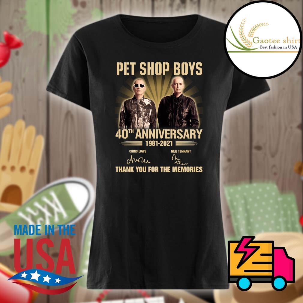 Pet Shop Boys 40th anniversary 1981 2021 signatures thank you for the memories s Ladies