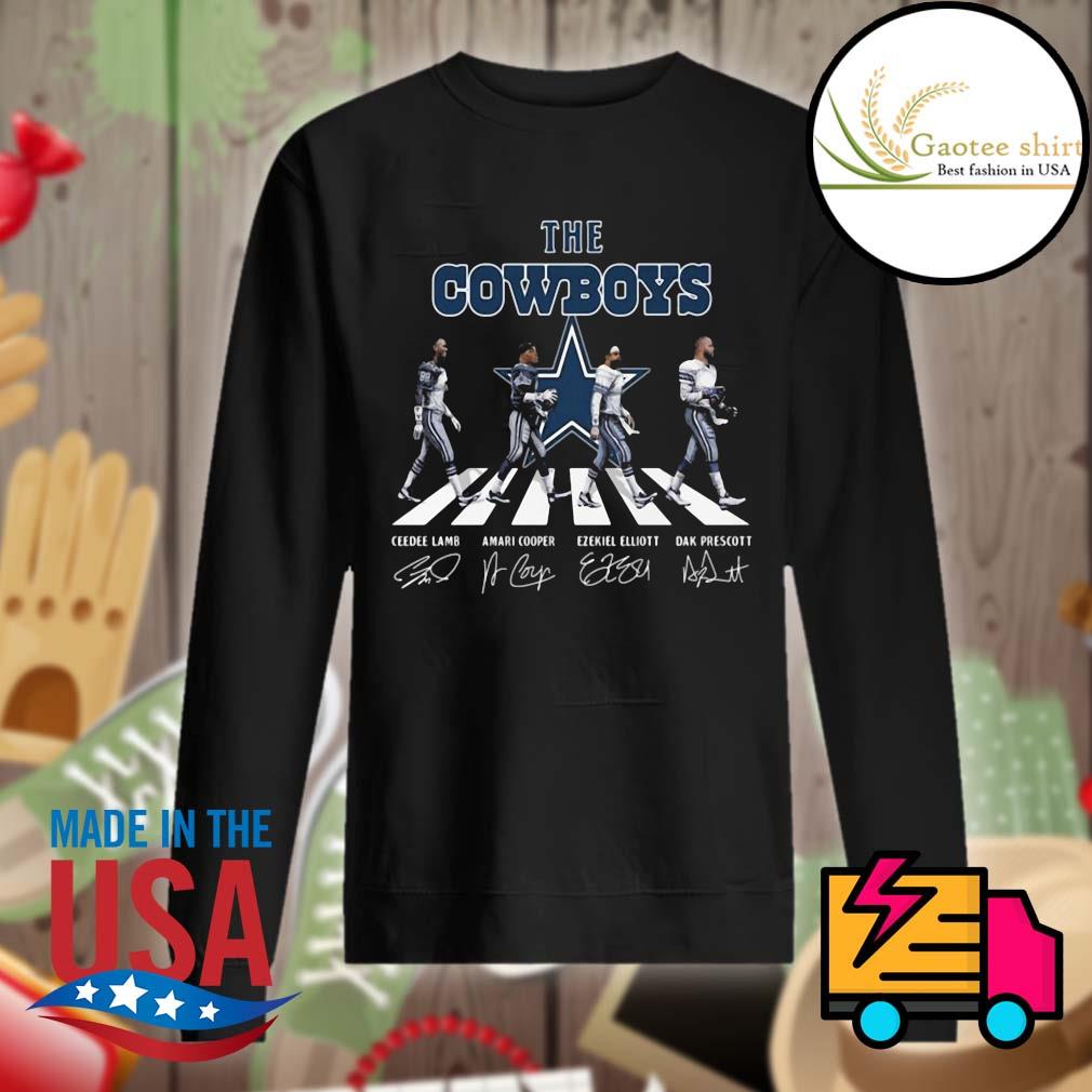 Design the cowboys abbey road signature shirt, hoodie, sweater, long sleeve  and tank top