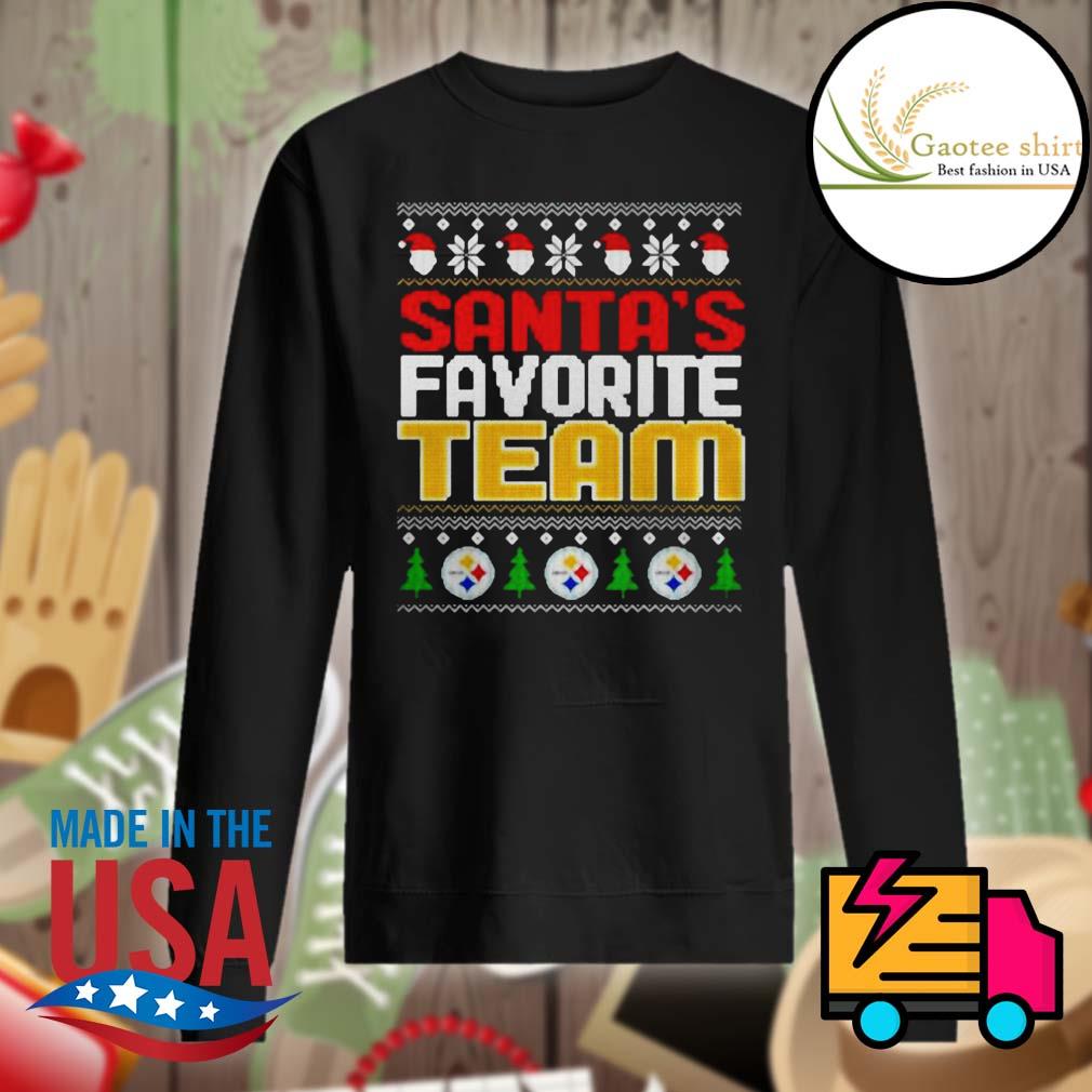 Pittsburgh Steelers Santa's favorite team Christmas s Sweater