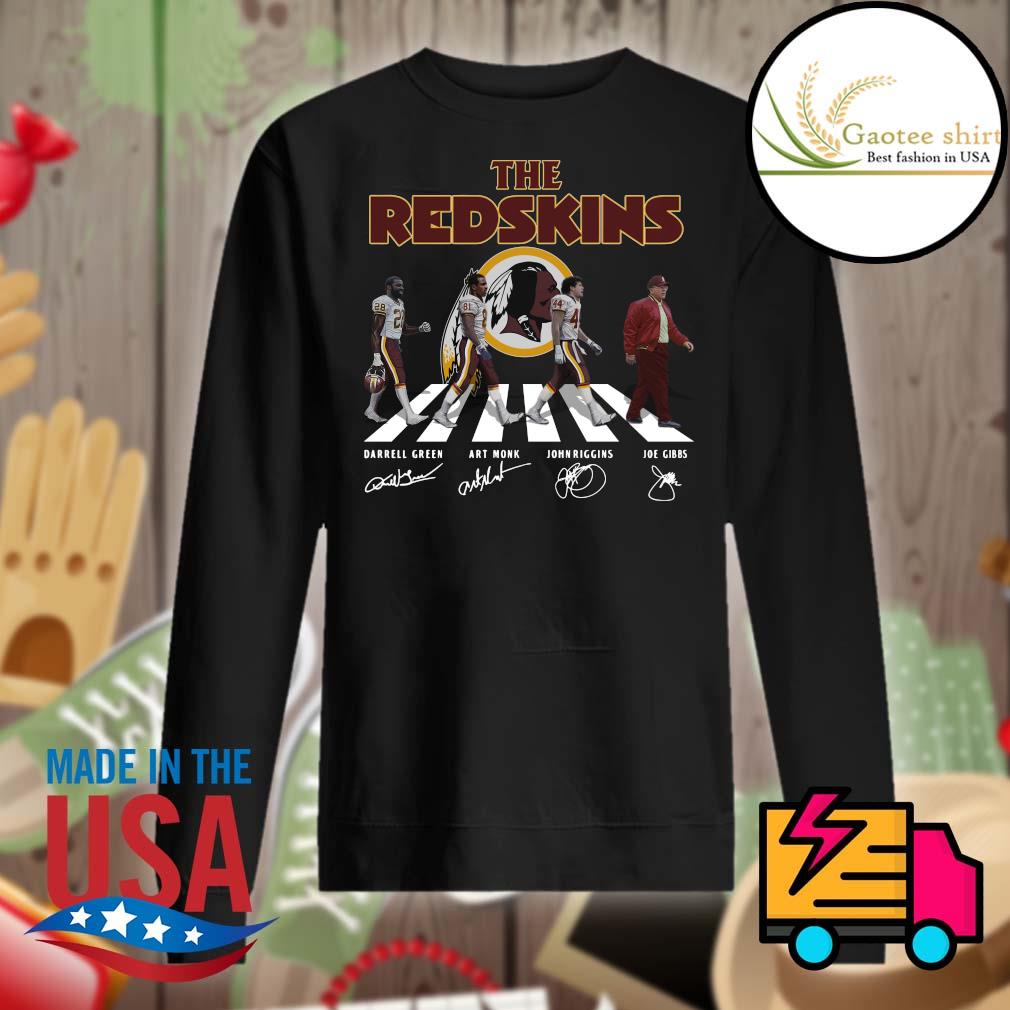 The Redskins Darrell Green Art Monk John Riggins Joe Gibbs abbey road  signatures shirt, hoodie, tank top, sweater and long sleeve t-shirt