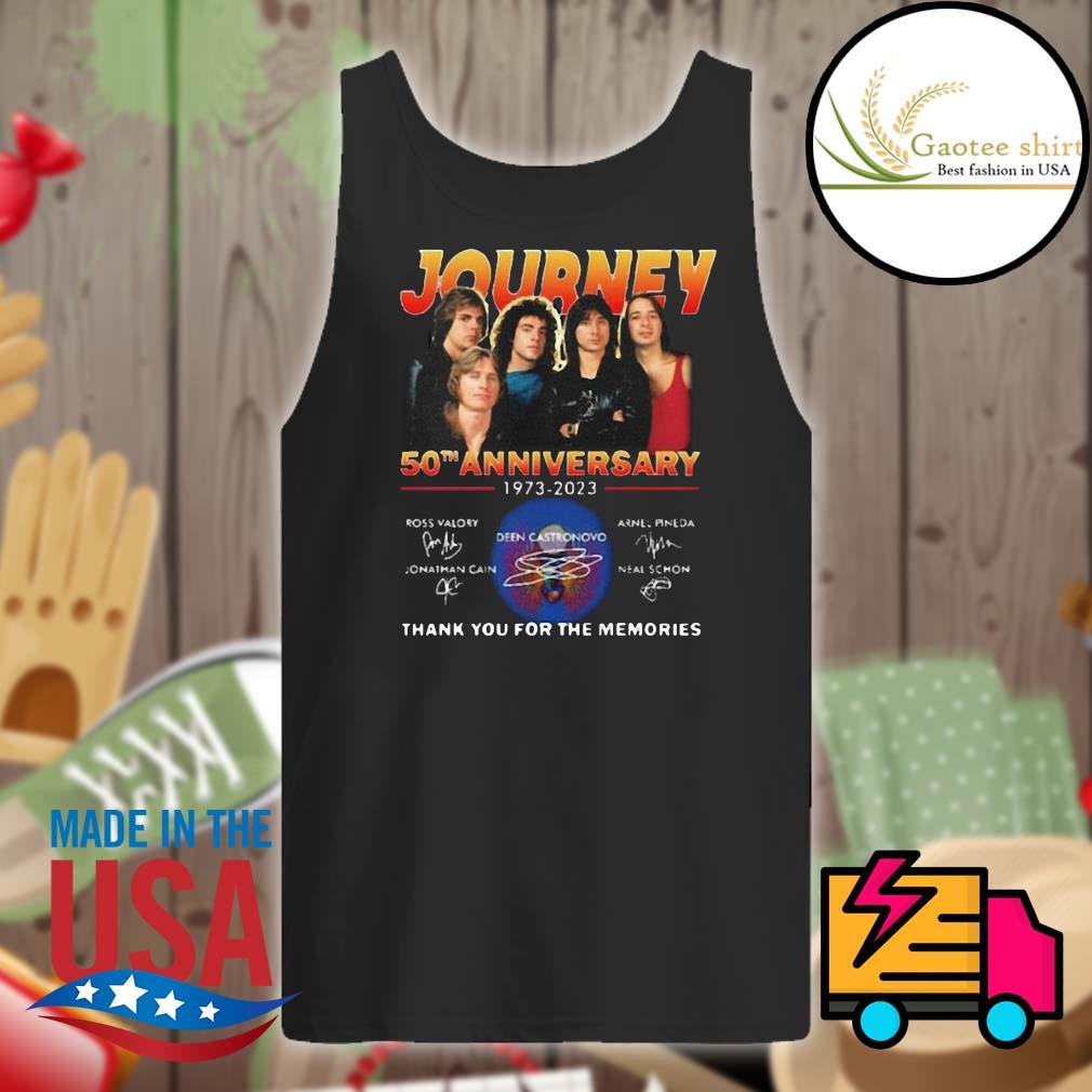 Journey 50th anniversary 1973 2023 signatures thank you for the memories s Tank-top